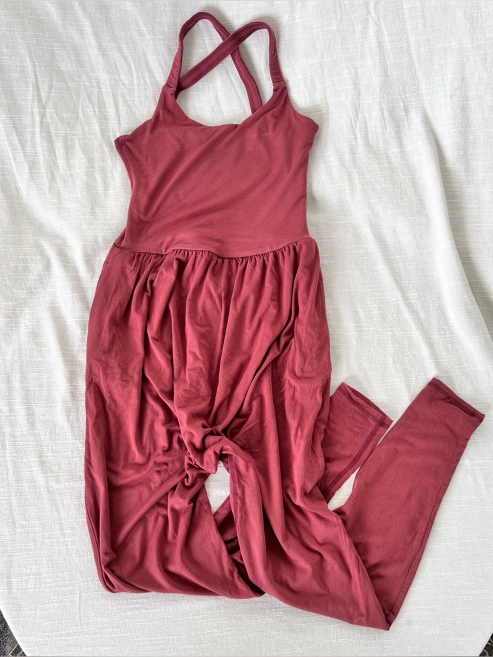 Women's Dusty Rose Tank Jumpsuit